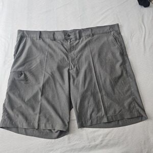 Lee Men's Tri- Flex Flat-Front Shorts Grey Quick Dry Sz 50